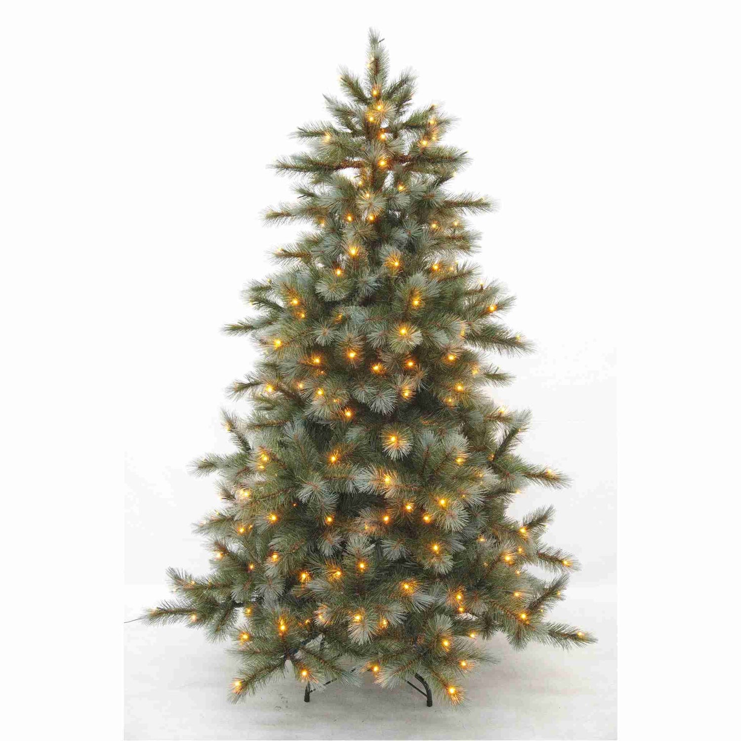 Triumph Tree Kunstkerstboom Wyoming - 127x127x185 cm - PVC|Hardnaald - Blauw - 288LED
