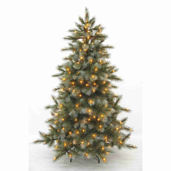 Triumph Tree Kunstkerstboom Wyoming - 127x127x185 cm - PVC|Hardnaald - Blauw - 288LED