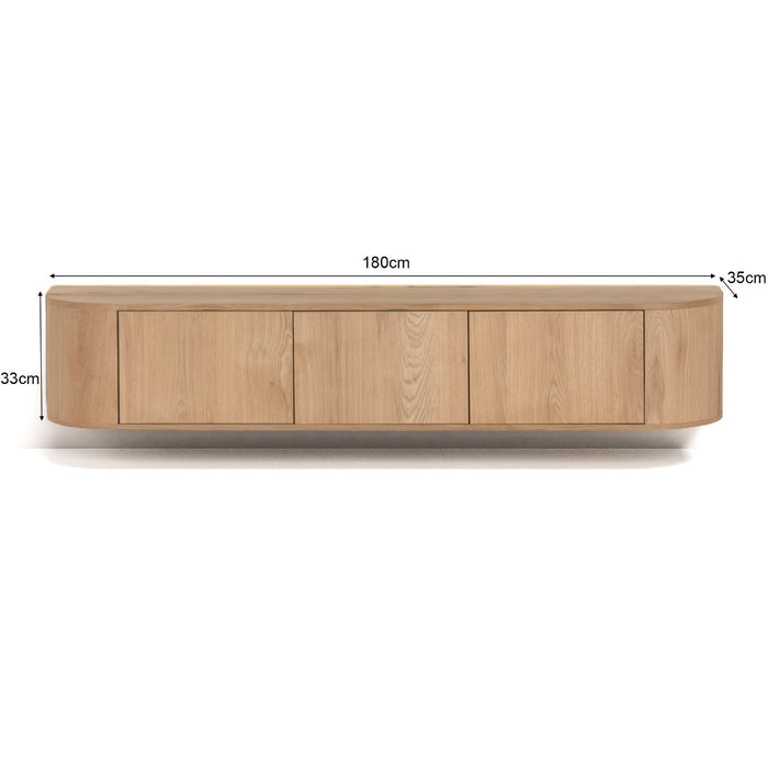 Livingfurn - TV-Meubel Novero Zwevend - 35x180x33cm