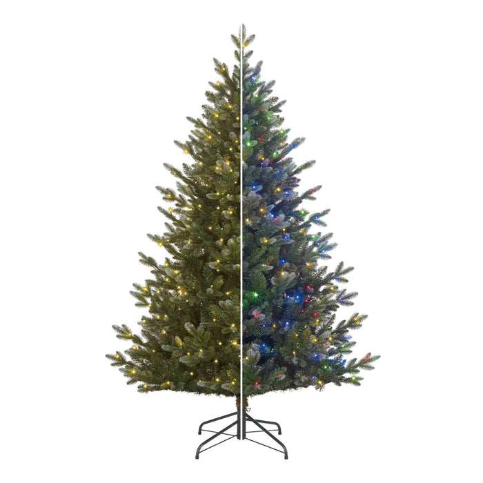 Black Box Kunstkerstboom Burton - 122x122x185 cm - PVC|Polyethyleen - Blauw - 350LED