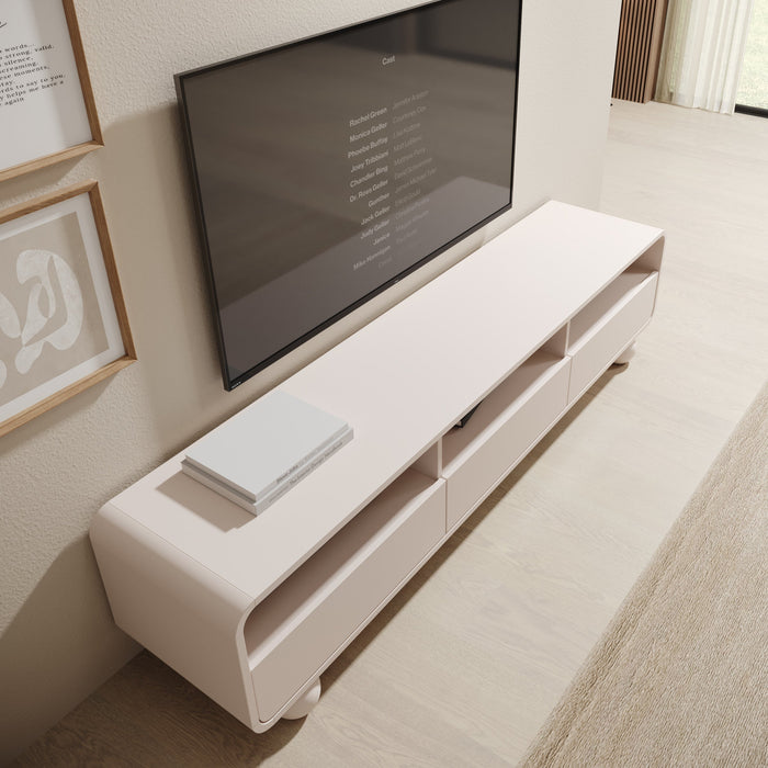 Meubella - Anobo - TV-Meubel - Beige - 180 cm