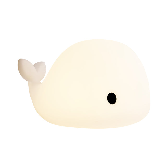 QAZQA Tafellamp wit 50cm incl. LED dimbaar IP54 oplaadbaar - Baby