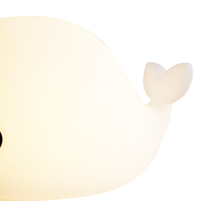 QAZQA Tafellamp wit 50cm incl. LED dimbaar IP54 oplaadbaar - Baby