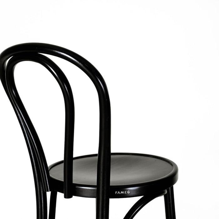 Fameg Vienna Thonet No. 18 houten barkruk black stained - 65 cm