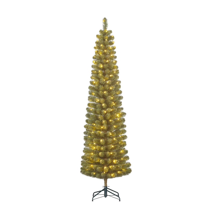 Black Box Kunstkerstboom Charlton - 58x58x230 cm - PVC - Groen - 180LED