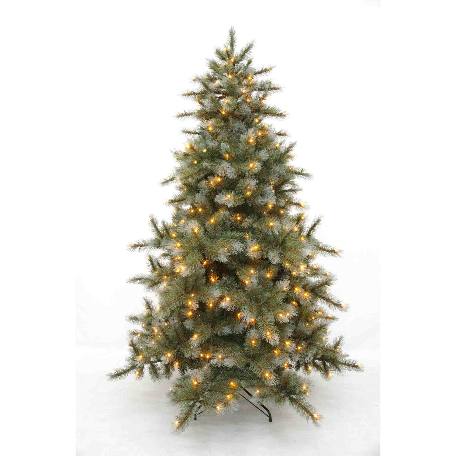 Triumph Tree Kunstkerstboom Wyoming - 145x145x215 cm - PVC|Hardnaald - Blauw - 384LED