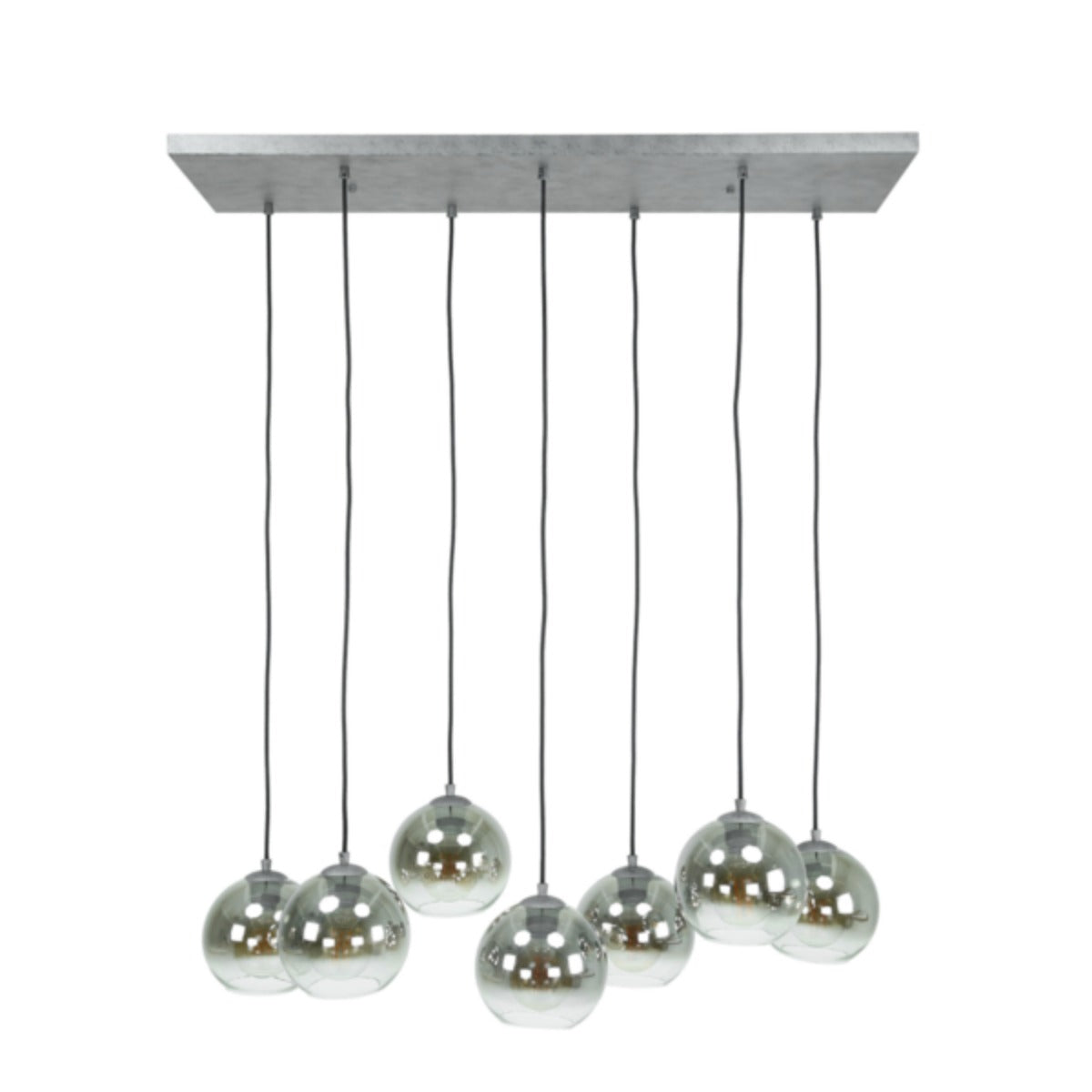 Giga Meubel - Hanglamp Glas - 7-Lichts - Bubble Shaded