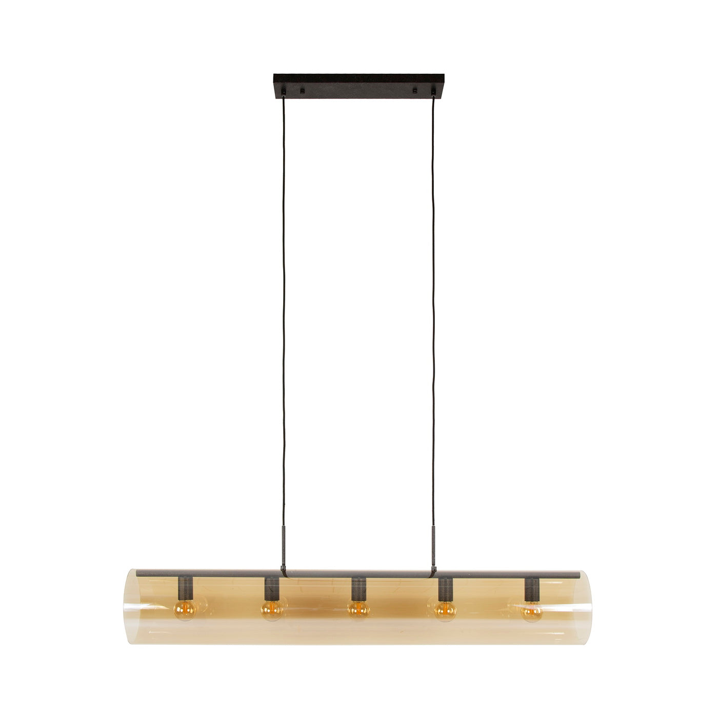 Giga Meubel - Hanglamp Amber - 5-Lichts - 120x20x150cm - Tube