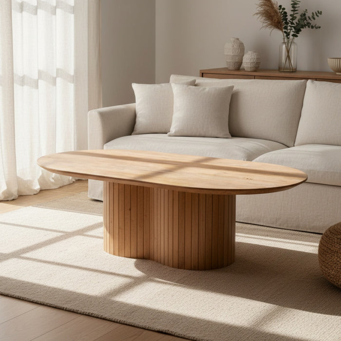 Giga Meubel - Salontafel Naturel Mangohout - 120x70x35cm - Ava