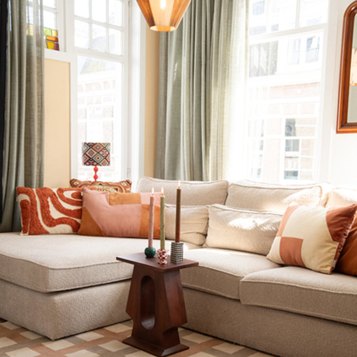 Dutchbone Pilaster Bijzettafel Rechthoek Mangohout Bruin