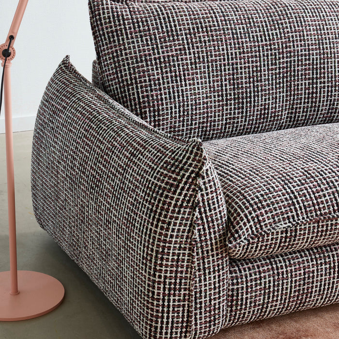 by fonQ Tovy 3-zitsbank - Chenille - Blackberry Melange