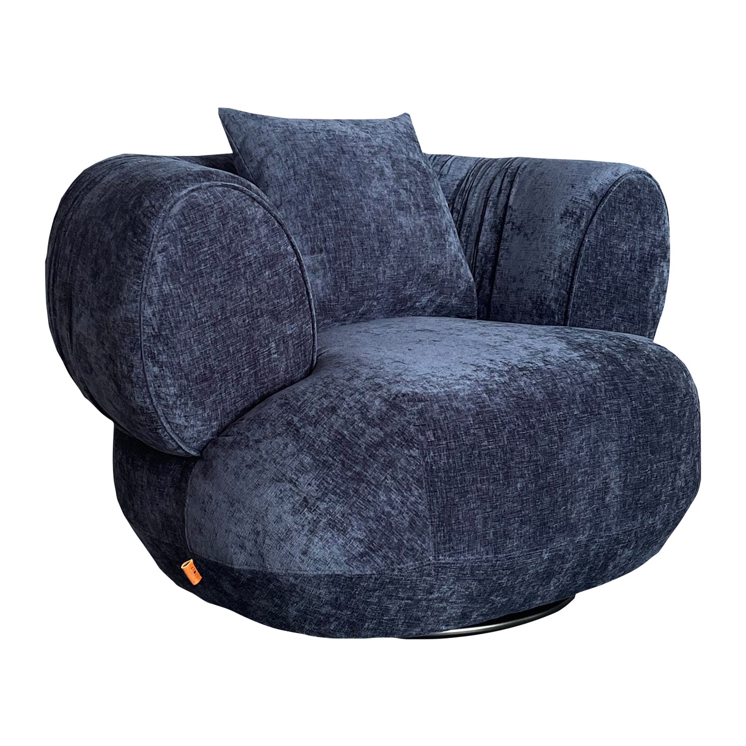 by fonQ Crown Fauteuil - Staalblauw / Structuur