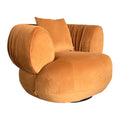 by fonQ Crown Fauteuil - Oranjebruin / Effen