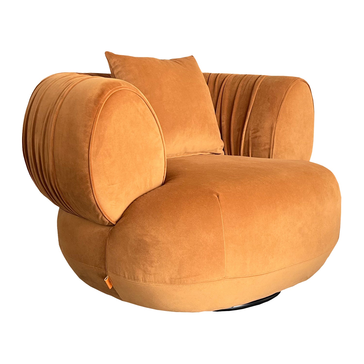 by fonQ Crown Fauteuil - Oranjebruin / Effen
