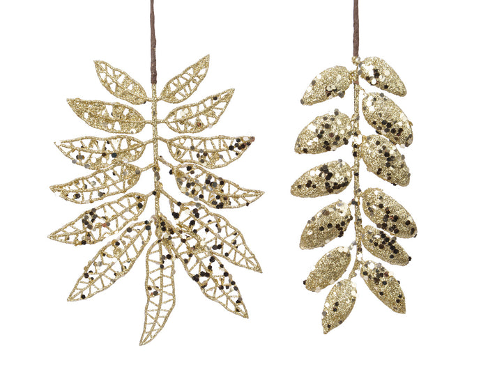 Decoris Tak plastic blad goud a2 2st