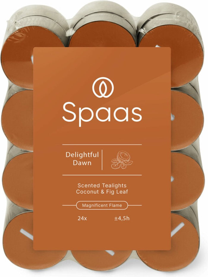Spaas | Geurtheelichten | Delightful Dawn – blokverpakking van 24 stu