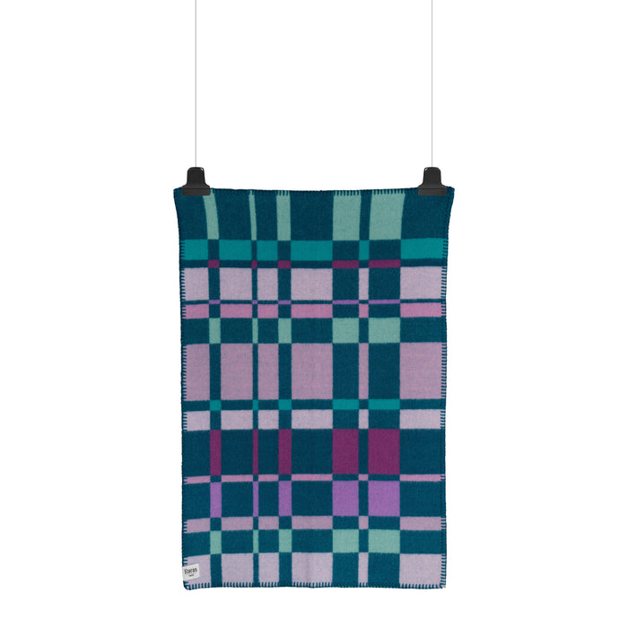 Røros Tweed City Plaid 67 x 100 cm - Aqua