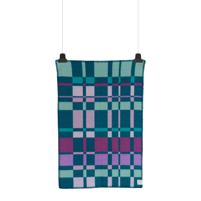 Røros Tweed City Plaid 67 x 100 cm - Aqua