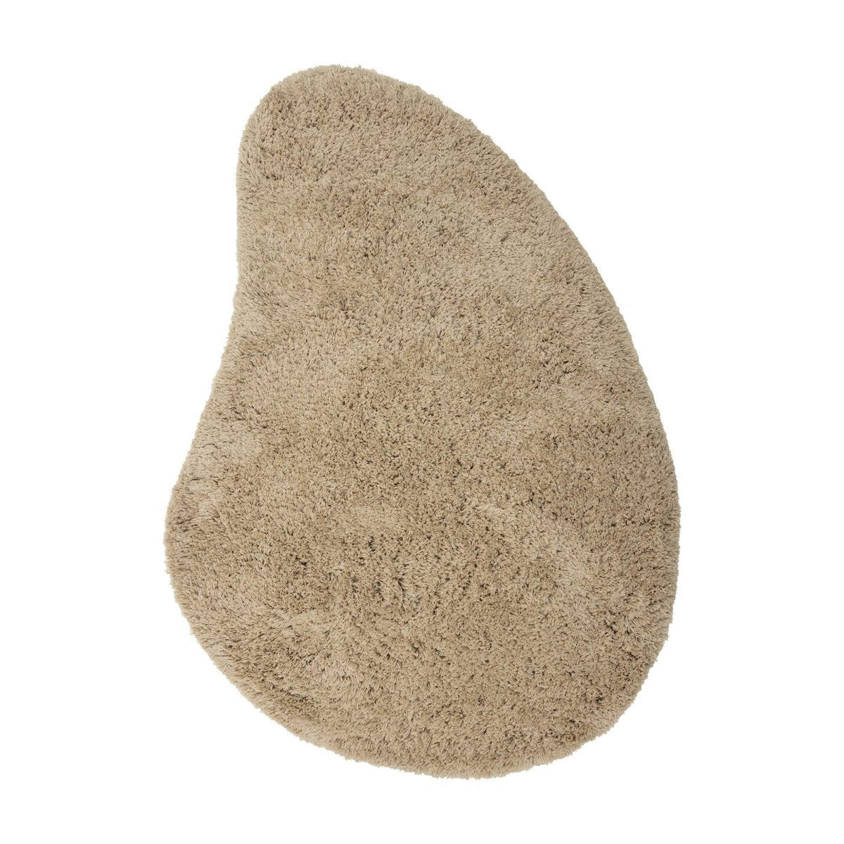 Organisch Hoogpolig Vloerkleed Pilo Beige Polyester Interieur05