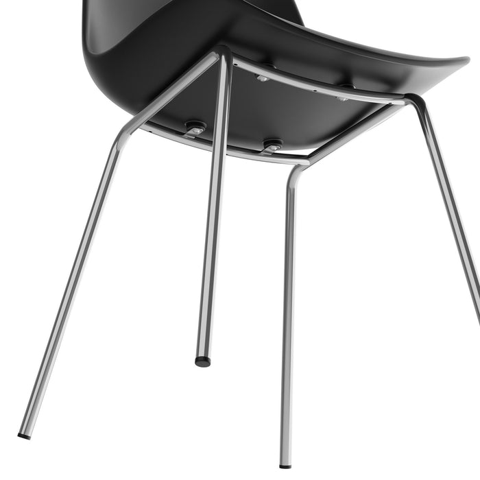 tectake® Kunststofstoelen Mave, ergonomisch, 120 kg - Set van 6