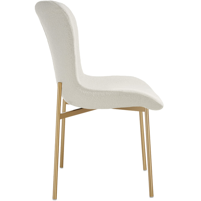 tectake® Gestoffeerde stoel Tessa - Set van 4