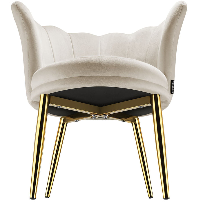 tectake® Fauteuil Stella, dikke vulling, 67x64x76cm