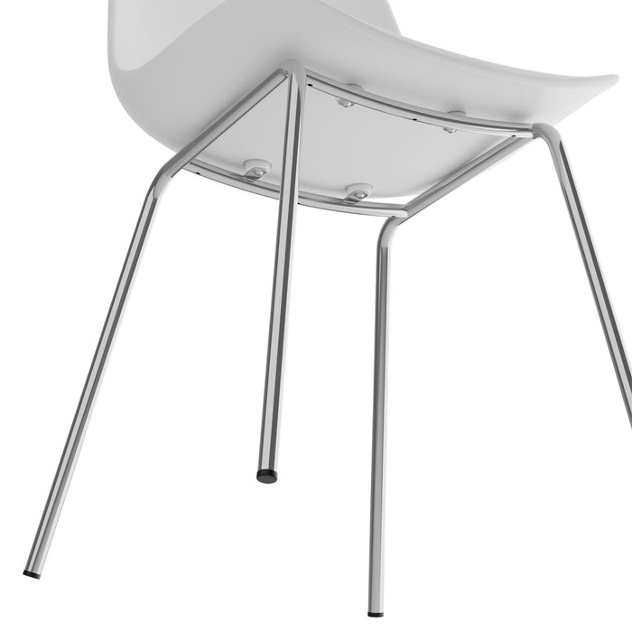 tectake® Kunststofstoelen Mave, ergonomisch, 120 kg - Set van 2