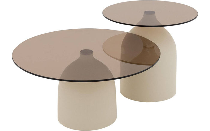 Goossens Salontafel Niva in Smoke glas