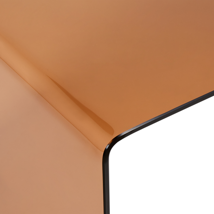 Beliani - KENDALL - Salontafel - Bruin - Veiligheidsglas