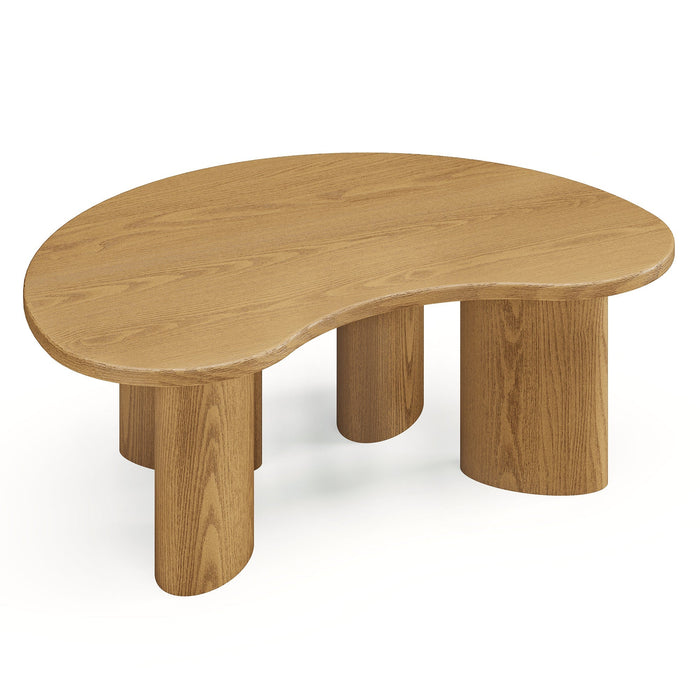 Licht houten salontafel