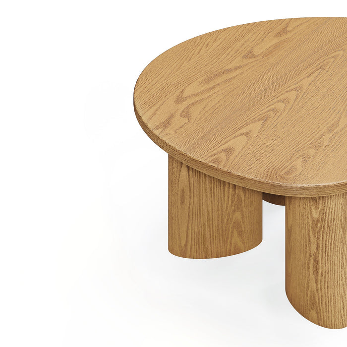 Licht houten salontafel