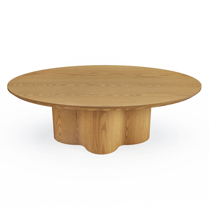 Licht houten salontafel