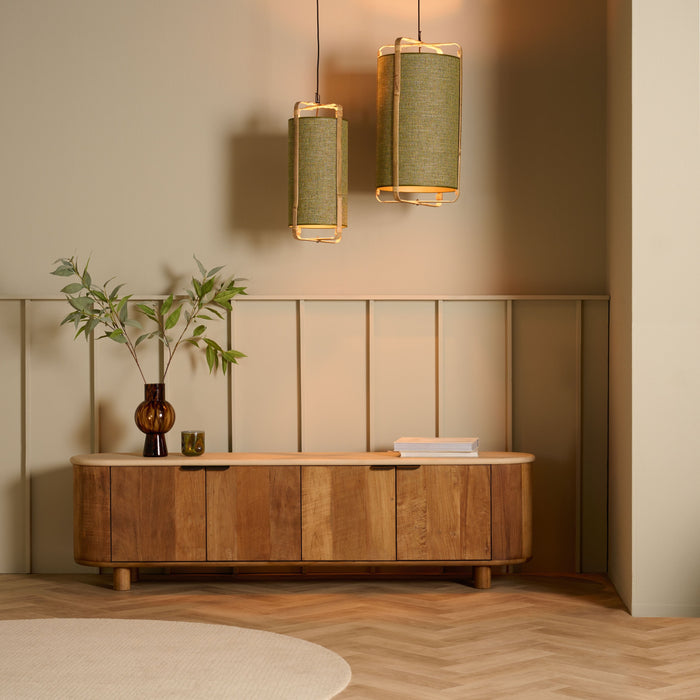 TV-meubel Doble - Beige|Creme|Hout - Naturel - Hout