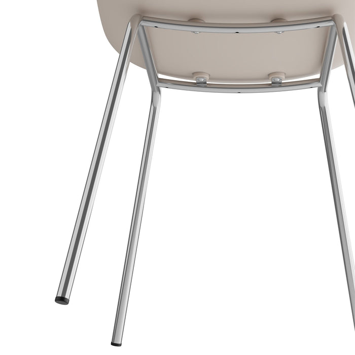 tectake® Kunststofstoelen Mave, ergonomisch, 120 kg - Set van 6