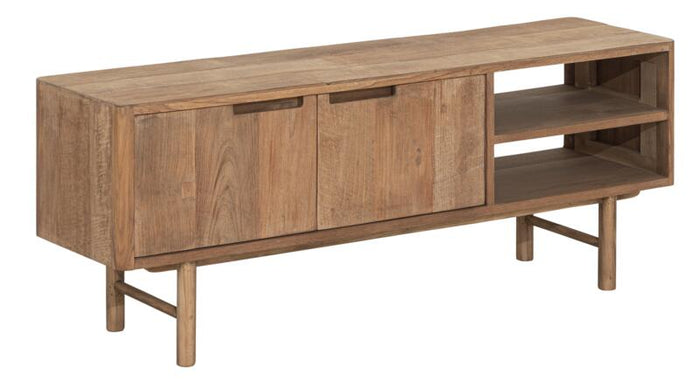 DTP Home TV stand Bliss No.2 small, 2 doors, 2 open racks,50x130x35...