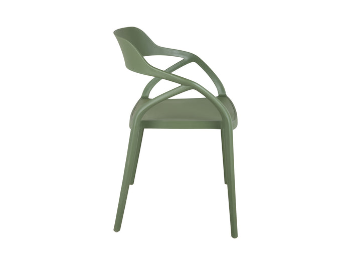 Leitmotiv - Eetkamerstoel Delicia - Luxury green