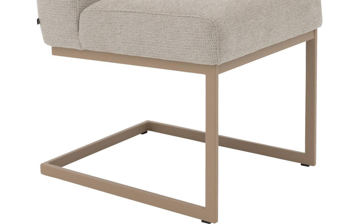 Goossens  Eetkamerstoel Tommie -  Textiel zonder armleuning