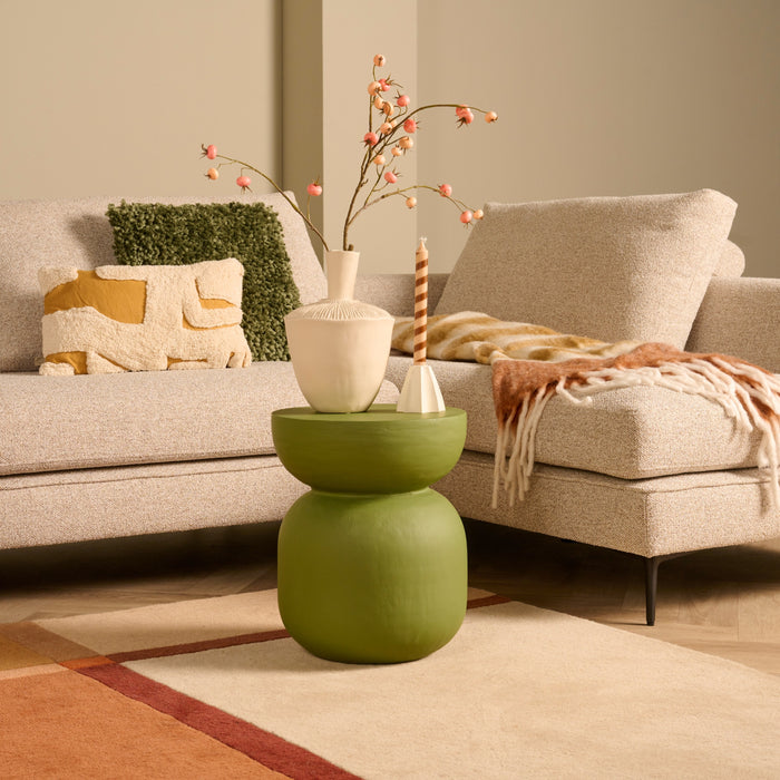 Bijzettafel Bregenz - Groen - MDF - 35x44x35cm (BxHxD)