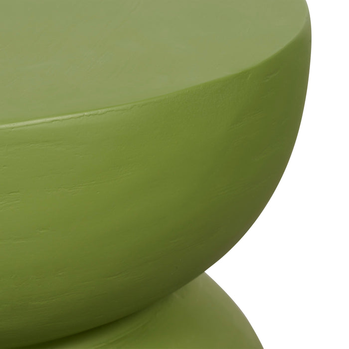 Bijzettafel Bregenz - Groen - MDF - 35x44x35cm (BxHxD)