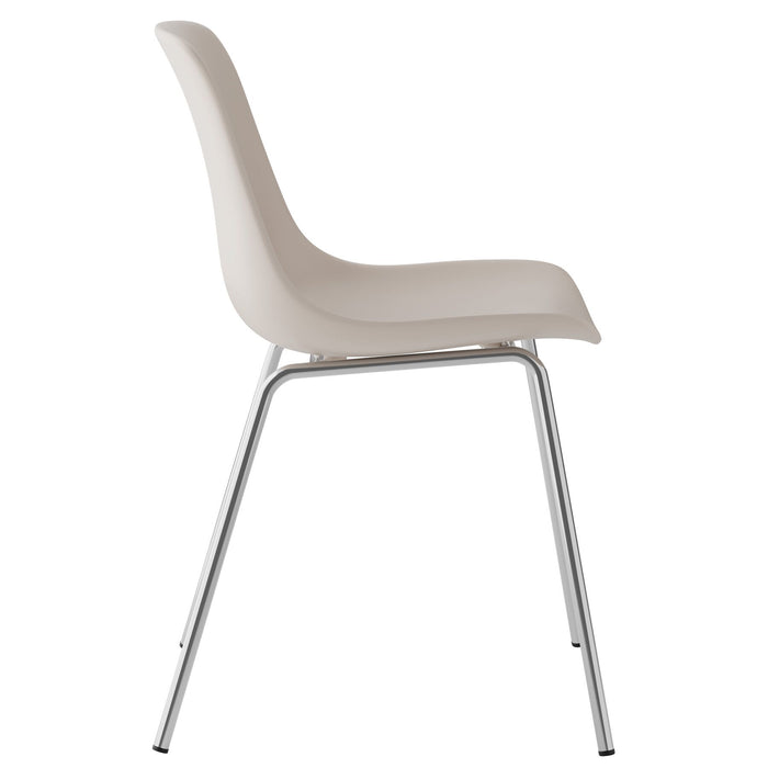 tectake® Kunststofstoelen Mave, ergonomisch, 120 kg - Set van 4