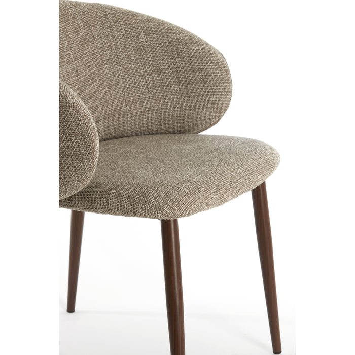 Light&living Eetkamerstoel 57x56x74 cm ALUKO licht bruin+bruin