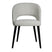PTMD Abierto White Nanci Fabric Dining Chair