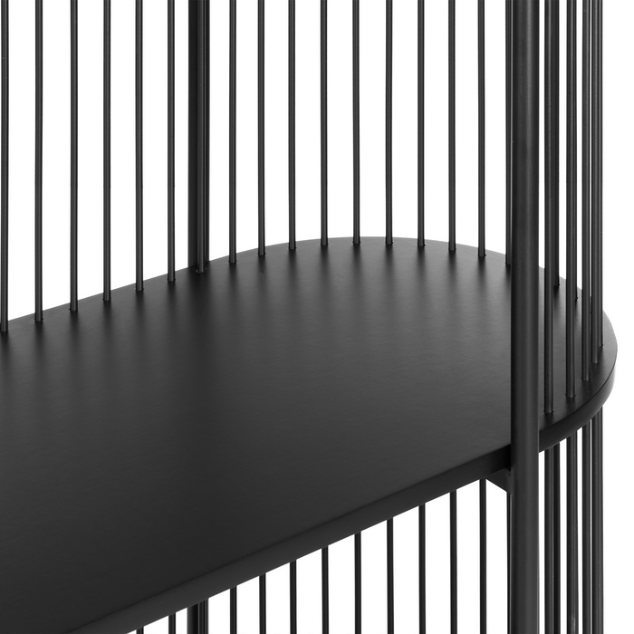 Beliani - BIRSON - Opbergkast 3 planken - Zwart - MDF