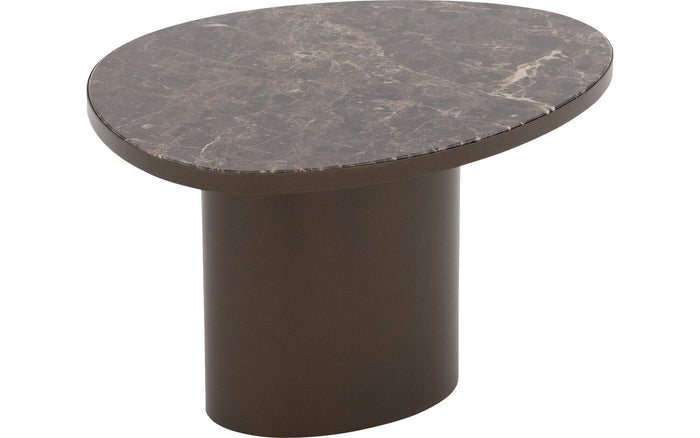 Goossens Salontafel Solea in Marmer bruin