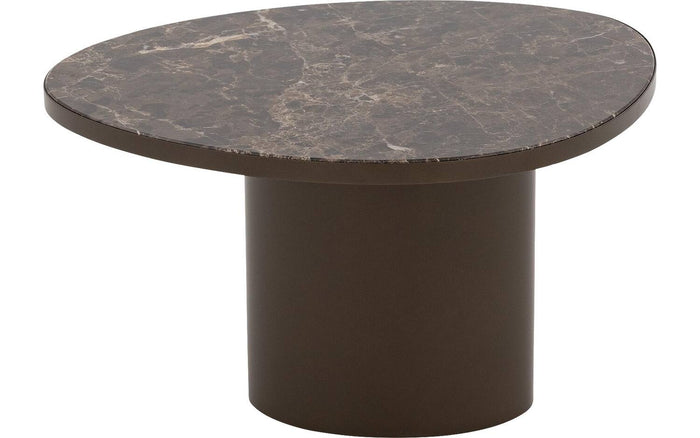 Goossens Salontafel Solea in Marmer bruin