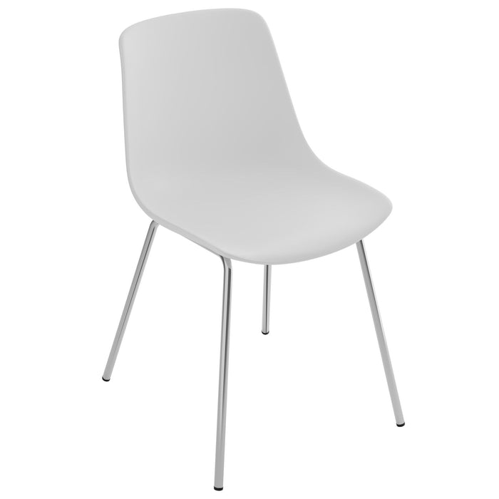 tectake® Kunststofstoelen Mave, ergonomisch, 120 kg - Set van 4