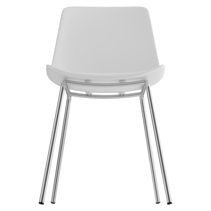 tectake® Kunststofstoelen Mave, ergonomisch, 120 kg - Set van 4