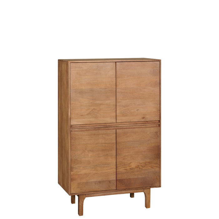 Wandkast Sines - Bruin|Hout - Mango - Mangohout