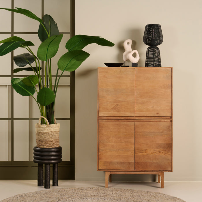 Wandkast Sines - Bruin|Hout - Mango - Mangohout