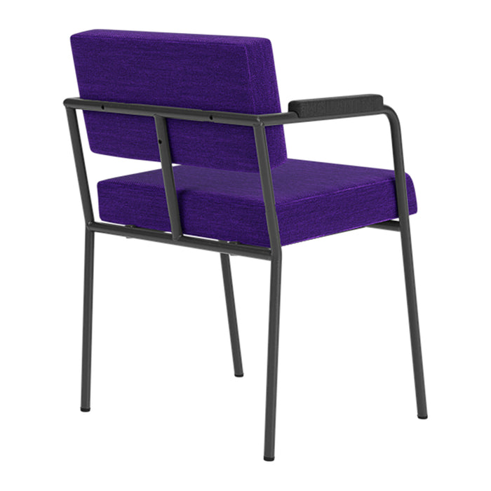 FÉST Monday Eetkamerstoel met Armleuning - Steelcut Quartet - Black / Purple